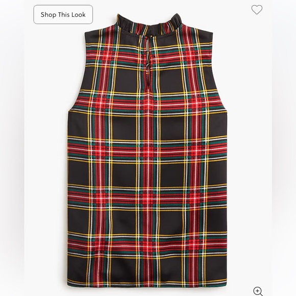 J. Crew Multicolor Plaid Sleeveless Blouse - Picture 5 of 6